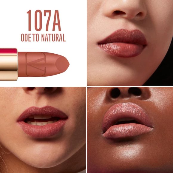 SALE - BNIB❤️NEW VALENTINO #107A ODE TO NATURAL Rosso Refillable Lipstick ✨NIB - Picture 5 of 15